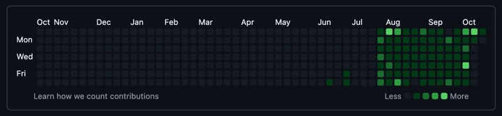 git activity screen shot