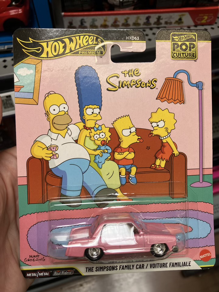 simpsons hot wheels car